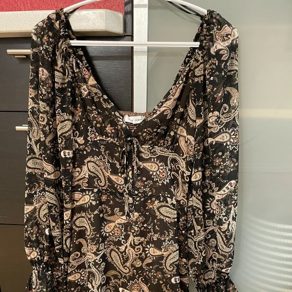 Western Style Ruffled Mini Dress - Picture 1 of 4